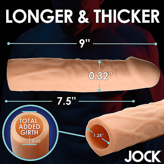 Curve Toys JOCK Extra Long 1.5 Inch Penis Extension Sleeve - Penis Sleeves and Extenders