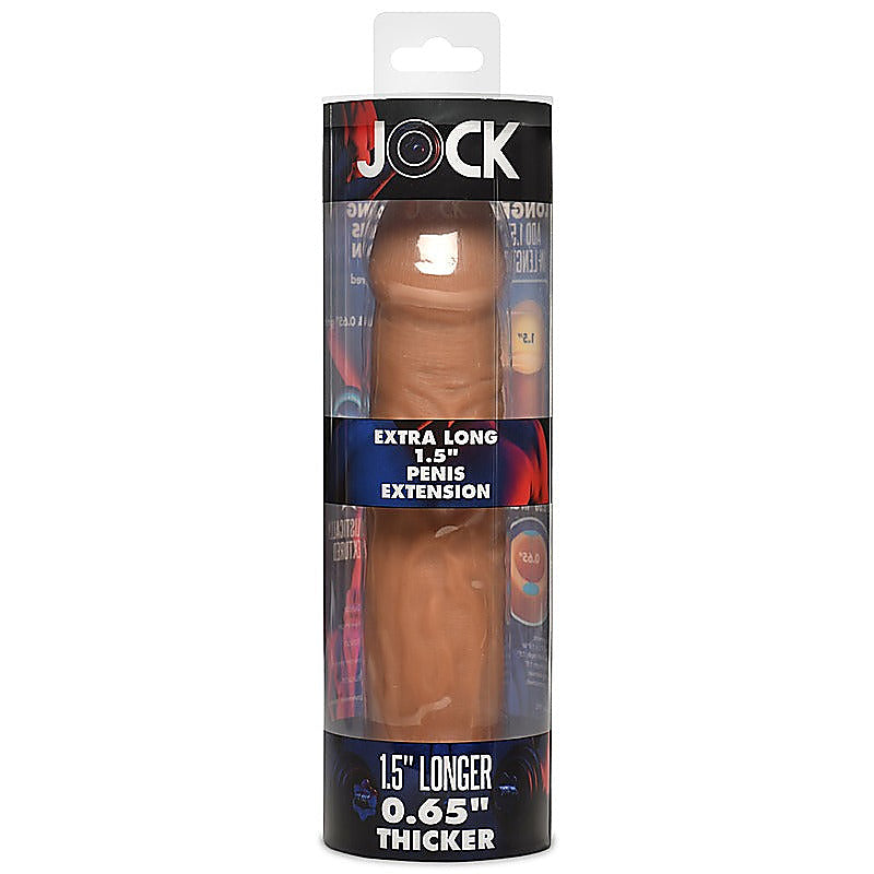JOCK Extra Long 1.5 Inch Penis Extension Sleeve - Penis Sleeves and Extenders