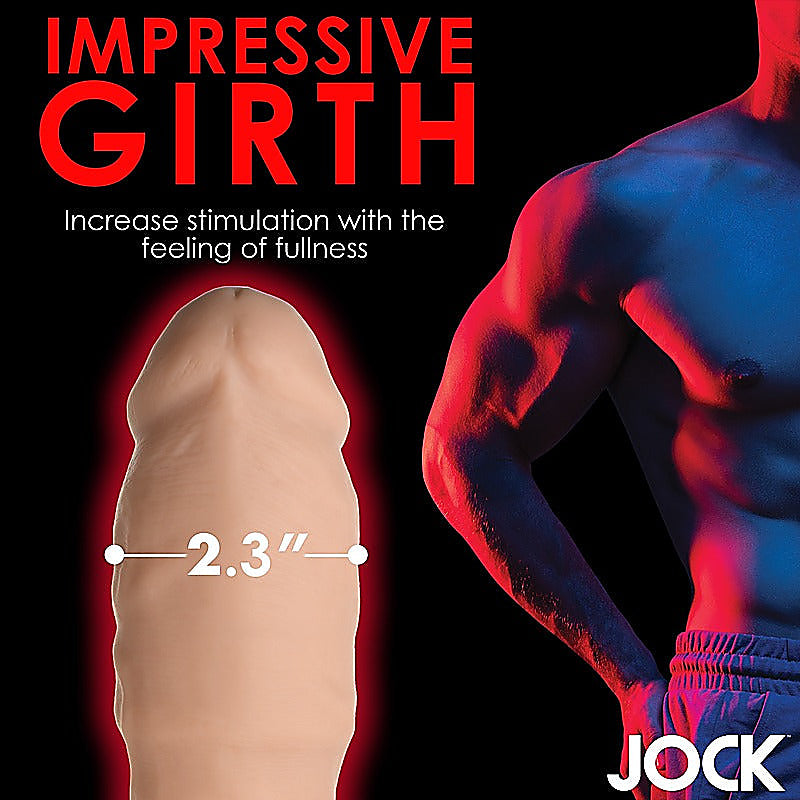 JOCK Extra Thick 2 Inch Penis Extension Sleeve by Curve Toys - Penis Sleeves and Extenders