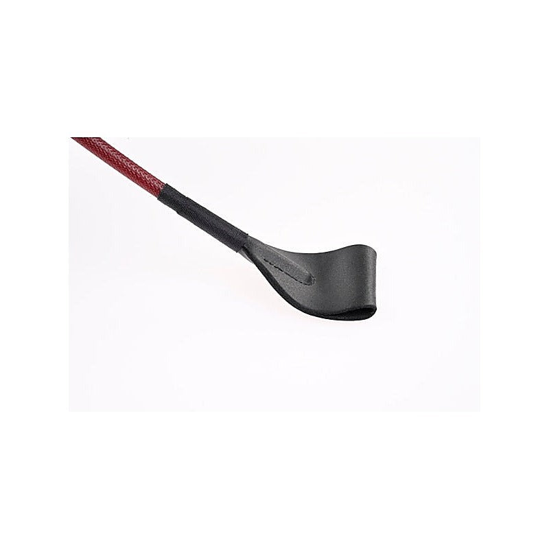 Sportsheets Saffron Leather Crop With Rubberized Grip - Whips And Crops