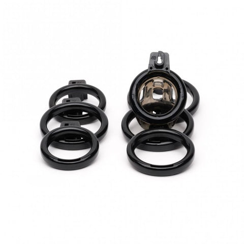 Gladiator Size 1 Soft Cock Cage with Pussification Plug - Male Chastity