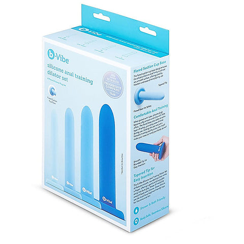 4 Piece Silicone Anal Training Dilator Set by B-Vibe - Butt Plugs