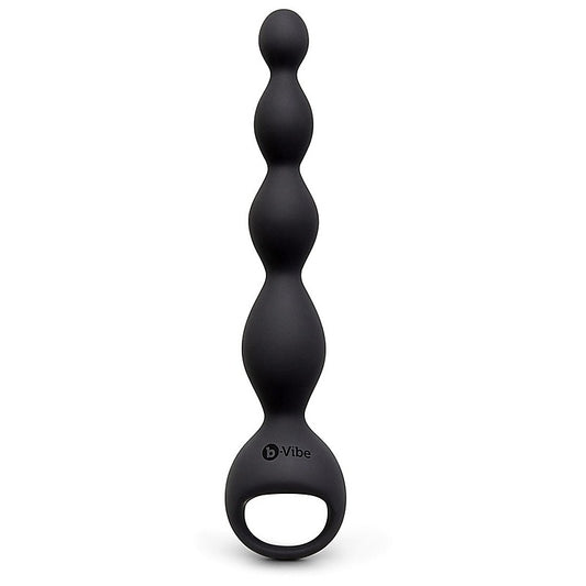 b-Vibe 6.5 Inch Vibing Tapered Silicone Anal Beads - Anal Beads and Balls