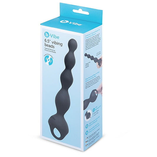 b-Vibe 6.5 Inch Vibing Tapered Silicone Anal Beads - Anal Beads and Balls