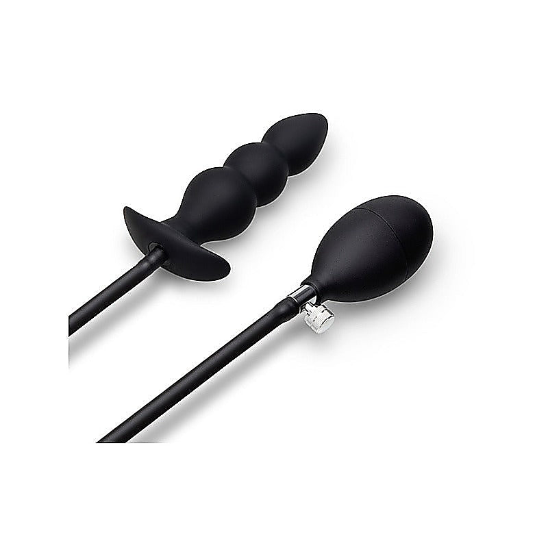 Beaded Silicone Inflatable Anal Plug by B-Vibe - Butt Plugs