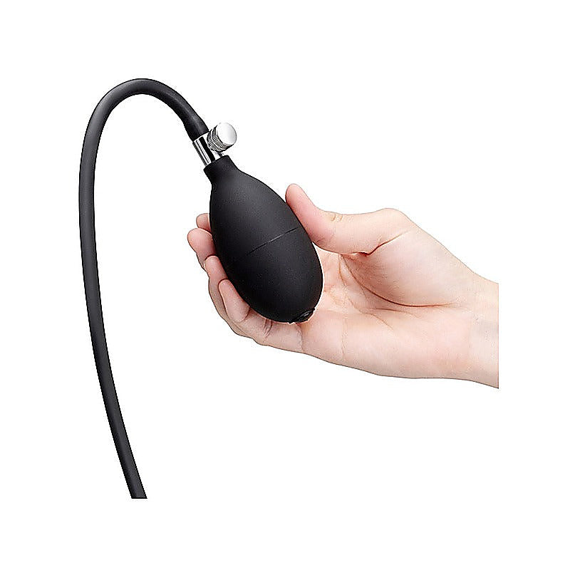 Beaded Silicone Inflatable Anal Plug by B-Vibe - Butt Plugs