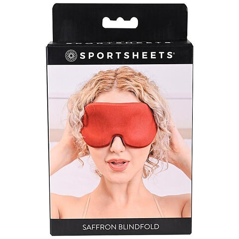 Premium Saffron Blindfold by Sportsheets - Masks And Blindfolds