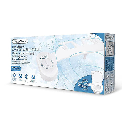 AquaClean Swift Spray Slim Toilet Bidet Attachment by Xgen - Enemas and Douches