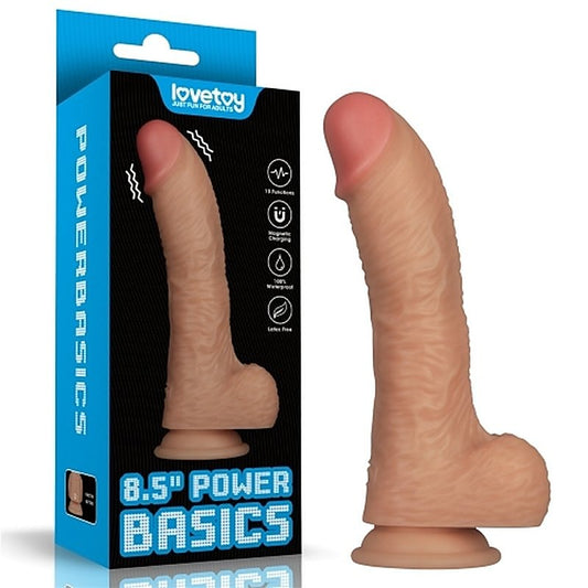 Lovetoy 8.5 Inch Power Basics Vibrating Dildo - Vibrating Dildos