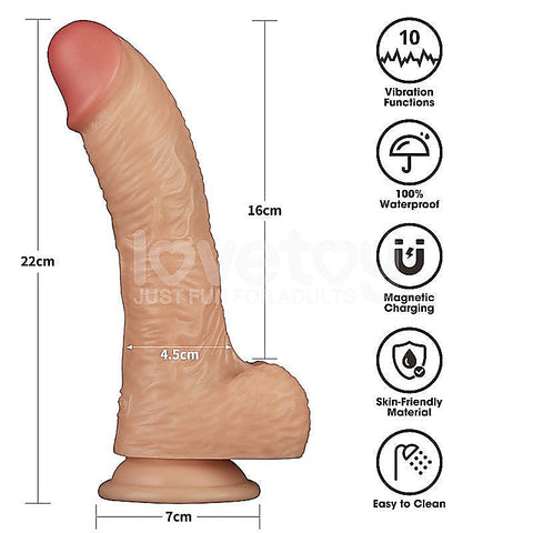 Premium Power Basics Vibrating Dildo by Lovetoy - Vibrating Dildos