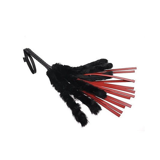 Saffron Faux Fur Flogger by Sportsheets - Whips And Crops