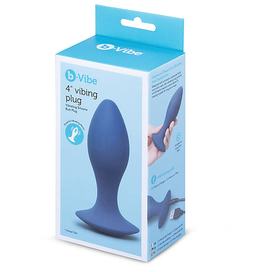 b-Vibe 4 Inch Vibing Silicone Prostate Plug