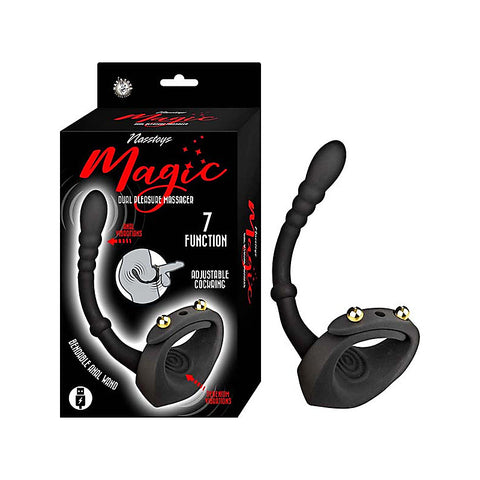 Magic Dual Pleasure Erection Enhancer Massager by Nasstoys - Vibrating Cock Rings