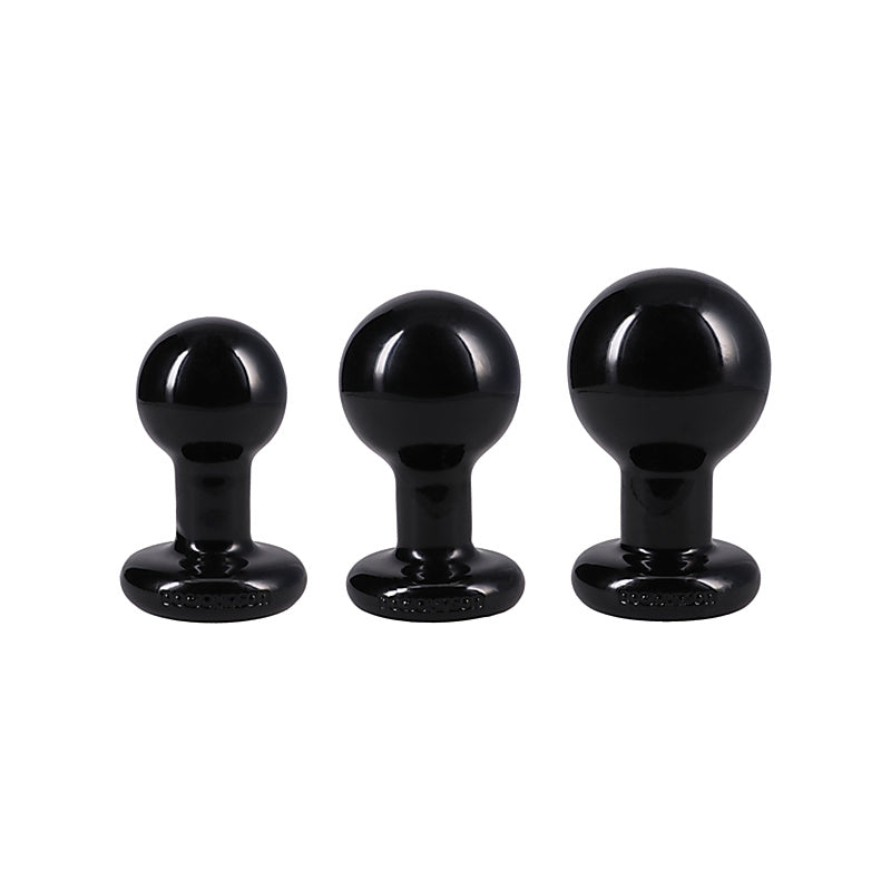 The Classic Round 3 Piece Butt Plug Set by Doc Johnson - Butt Plugs