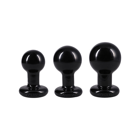 The Classic Round 3 Piece Butt Plug Set by Doc Johnson - Butt Plugs