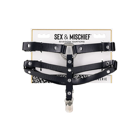Sex and Mischief Shadow Bondage Garters by Sportsheets - Cuffs And Restraints
