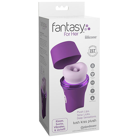 Pipedream Fantasy For Her Lush Kiss Plush Vibrating Massager - Personal Massagers