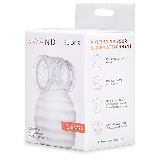 Clear Male Masturbator Wand Attachment by Le Wand - Masturbators and Strokers