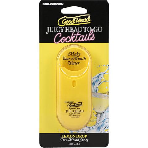 GoodHead Juicy Head Cocktails Dry Mouth Spray To-Go 9ml - Delay and Excite Sprays