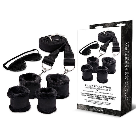 WhipSmart Fuzzy Bedroom Bondage Restraint Set - Bondage Kits