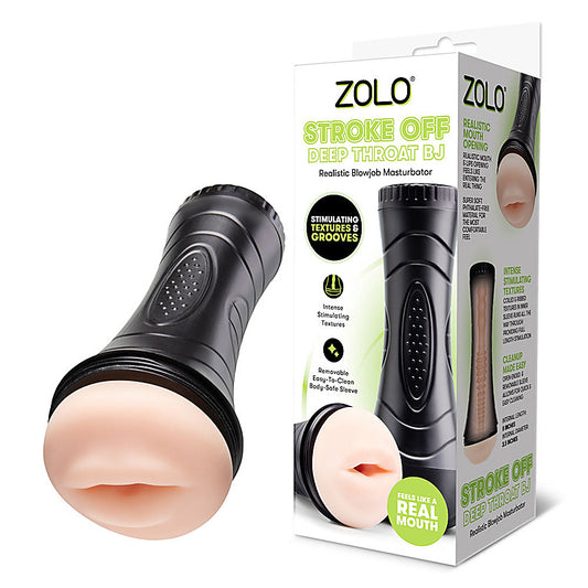 Zolo STROKE OFF Deep Throat BJ by Xgen Products - Masturbators and Strokers