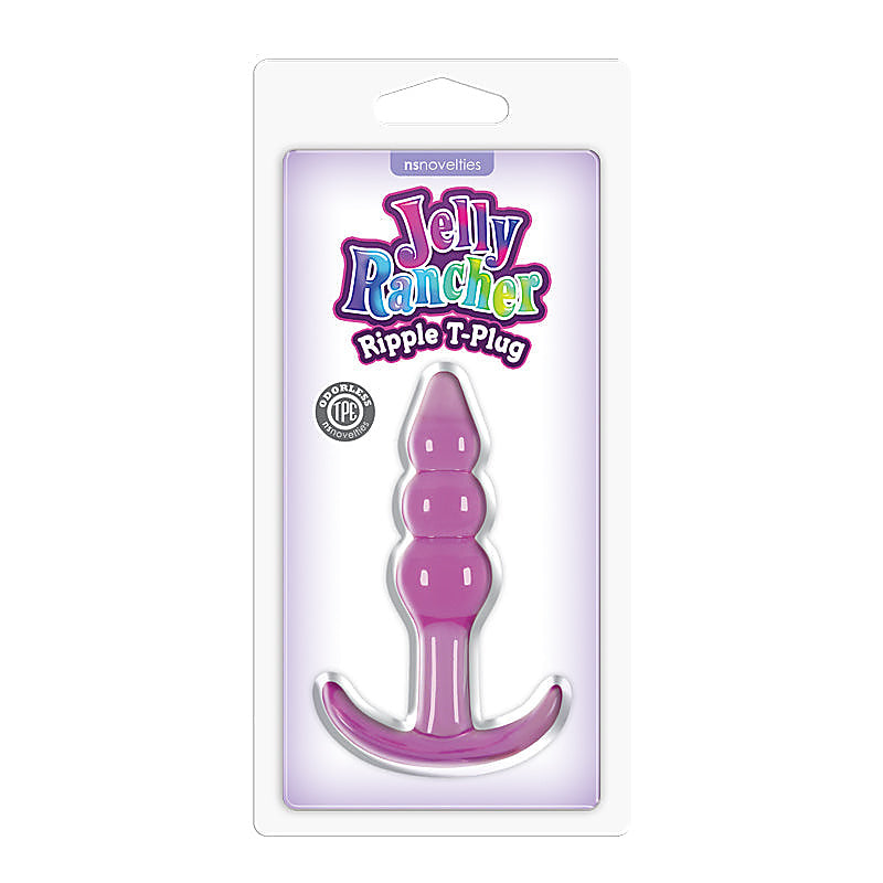 Jelly Rancher Ripple T Shape Butt Plug by NS Novelties - Butt Plugs