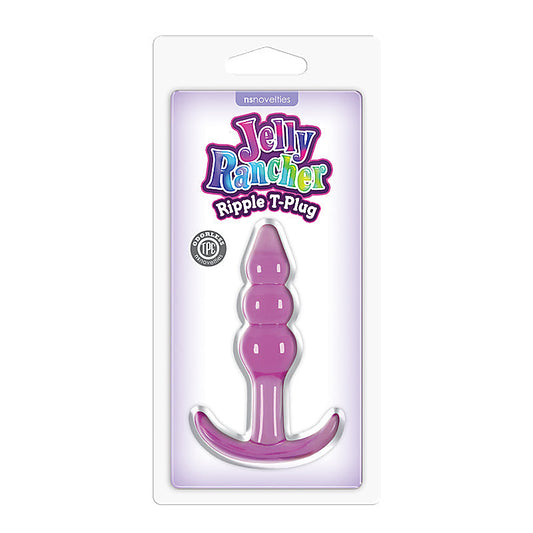 NS Novelties Jelly Rancher Ripple T Shape Butt Plug - Butt Plugs