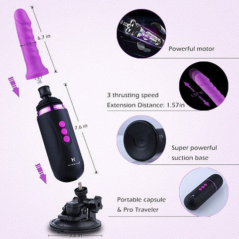 Capsule Rechargeable Portable Sex Machine by Hismith - Sex Machines