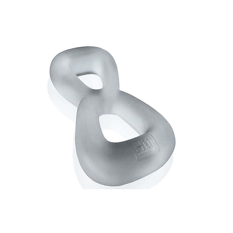 Boomerang Double Cockring Ball Stretcher by Hunkyjunk - Ball Stretchers and Crushers