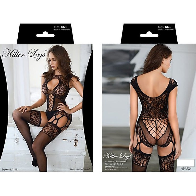 Up All Night Lace Trimmed Robe Kimono' by Yelete - Kimono's and Gowns