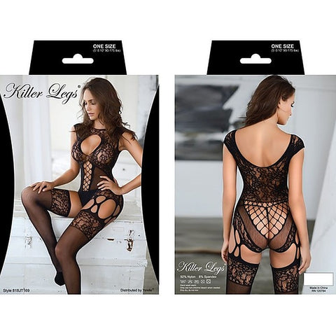 Up All Night Lace Trimmed Robe Kimono' by Yelete - Kimono's and Gowns