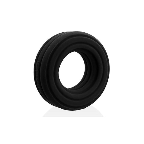 Roto Grooved Gripper Ribbed Cock Ring by Hunkyjunk - Stretchy Cock Rings