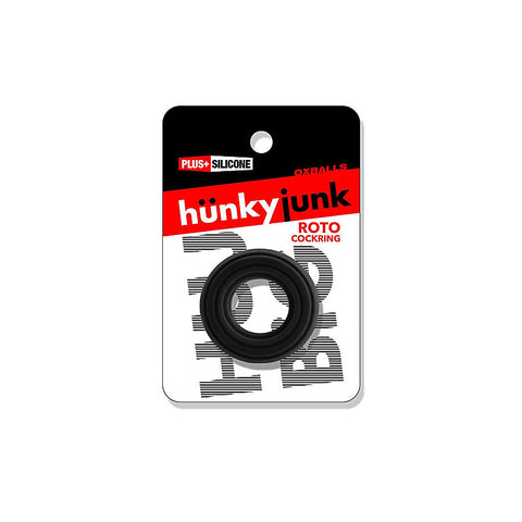 Roto Grooved Gripper Ribbed Cock Ring by Hunkyjunk - Stretchy Cock Rings