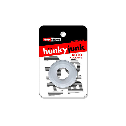 Roto Grooved Gripper Ribbed Cock Ring by Hunkyjunk - Stretchy Cock Rings