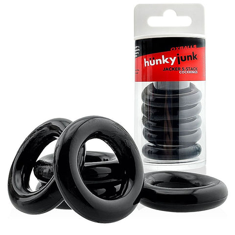 Jacker Stack Strong Cock Ring by Hunkyjunk - Cock Ring Sets