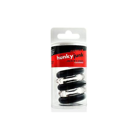Jacker Stack 5 Piece Strong Cock Ring Set by Hunkyjunk - Cock Ring Sets