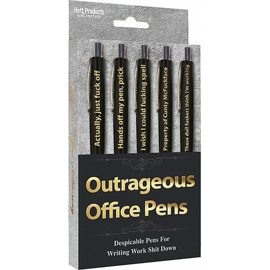 Outrageous Novelty Office Pens by Hott Products - Party Gifts and Novelties