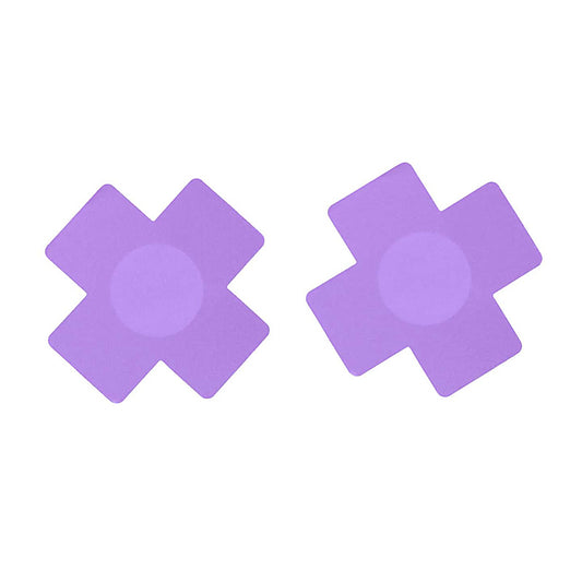 Cross Nipple Sexy Pasties by Love In Leather - Breast and Nipple Toys