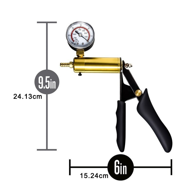 Brass Hand-Held Male Vacuum Penis Pump by BDStyle - Penis Pumps And Stretchers