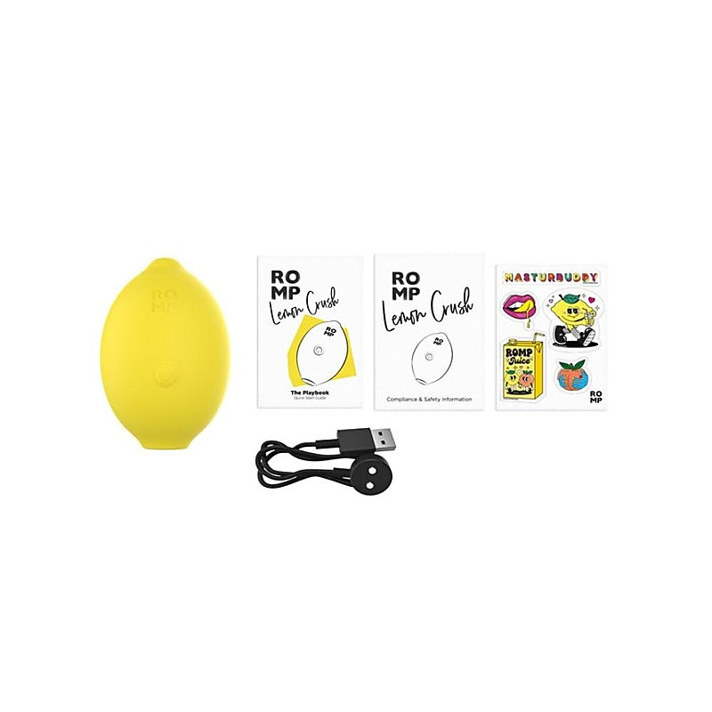 Romp Lemon Crush Clit Vibrator by WOW Tech - Clit Ticklers and Pulsators