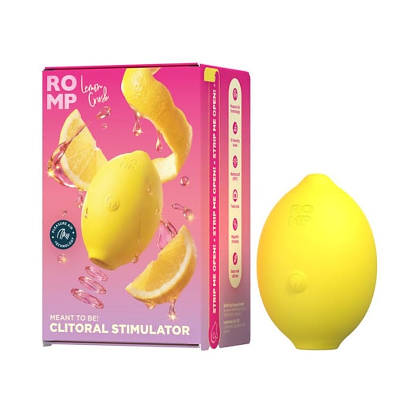 Romp Lemon Crush Clit Vibrator by WOW Tech - Clit Ticklers and Pulsators