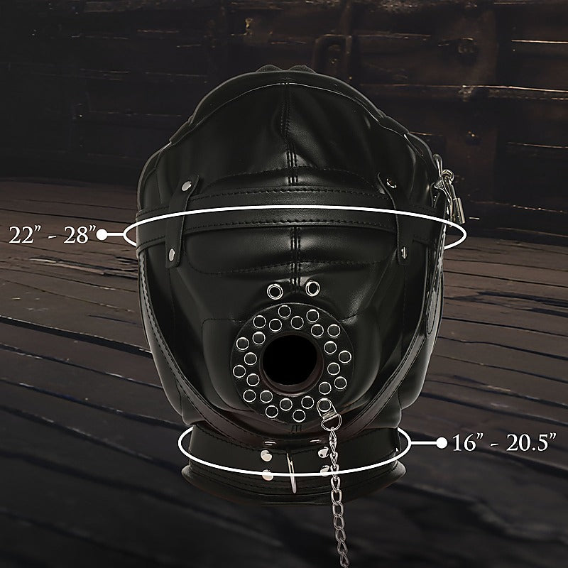Master Series Degraded Sensory Deprivation Hood - Bondage Hoods