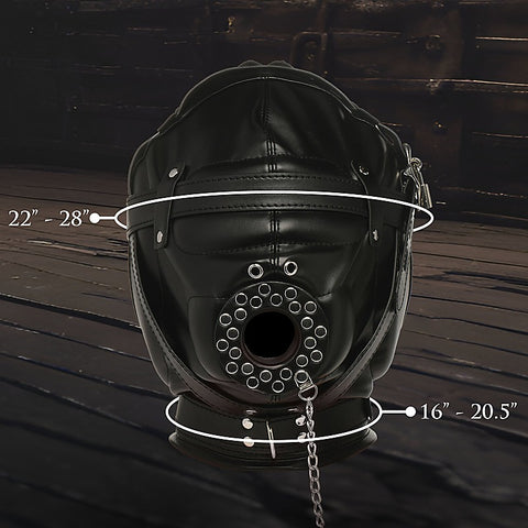 Master Series Degraded Sensory Deprivation Hood - Bondage Hoods