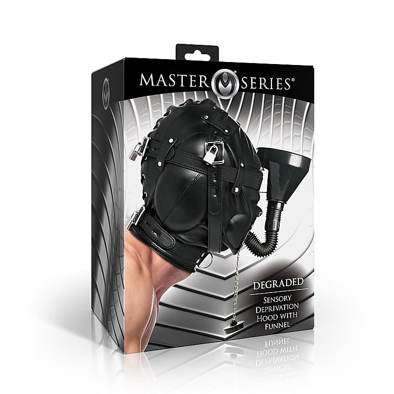 Master Series Degraded Sensory Deprivation Hood - Bondage Hoods