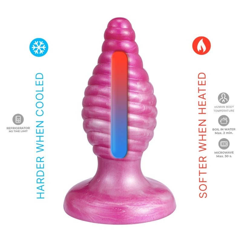 Slixed Cherry Fantasy Liquid Silicone Butt Plug - Butt Plugs