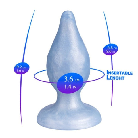 Slixed Diamond Fantasy Liquid Silicone Anal Plug - Butt Plugs