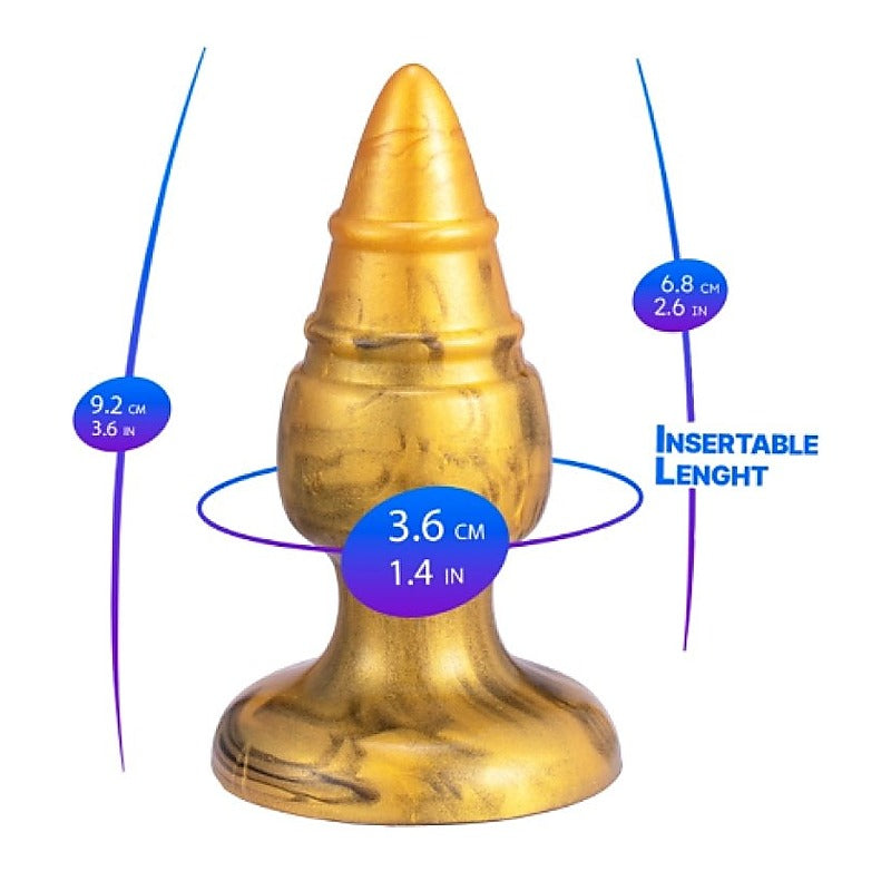 Slixed Goldy Fantasy Liquid Silicone Anal Plug - Butt Plugs