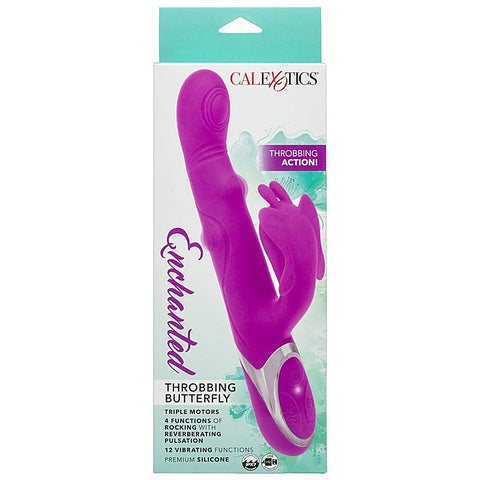 Enchanted Throbbing Butterfly Rabbit Vibrator by CalExotics