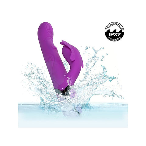 Enchanted Throbbing Butterfly Rabbit Vibrator by CalExotics