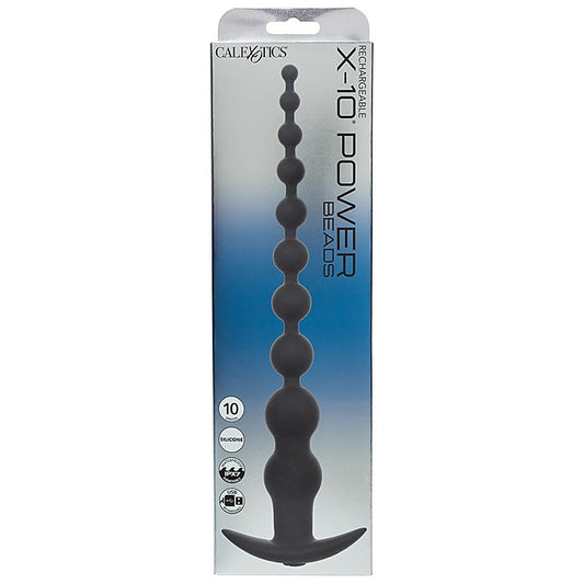 Rechargeable X-10 Power Anal Beads by California Exotics